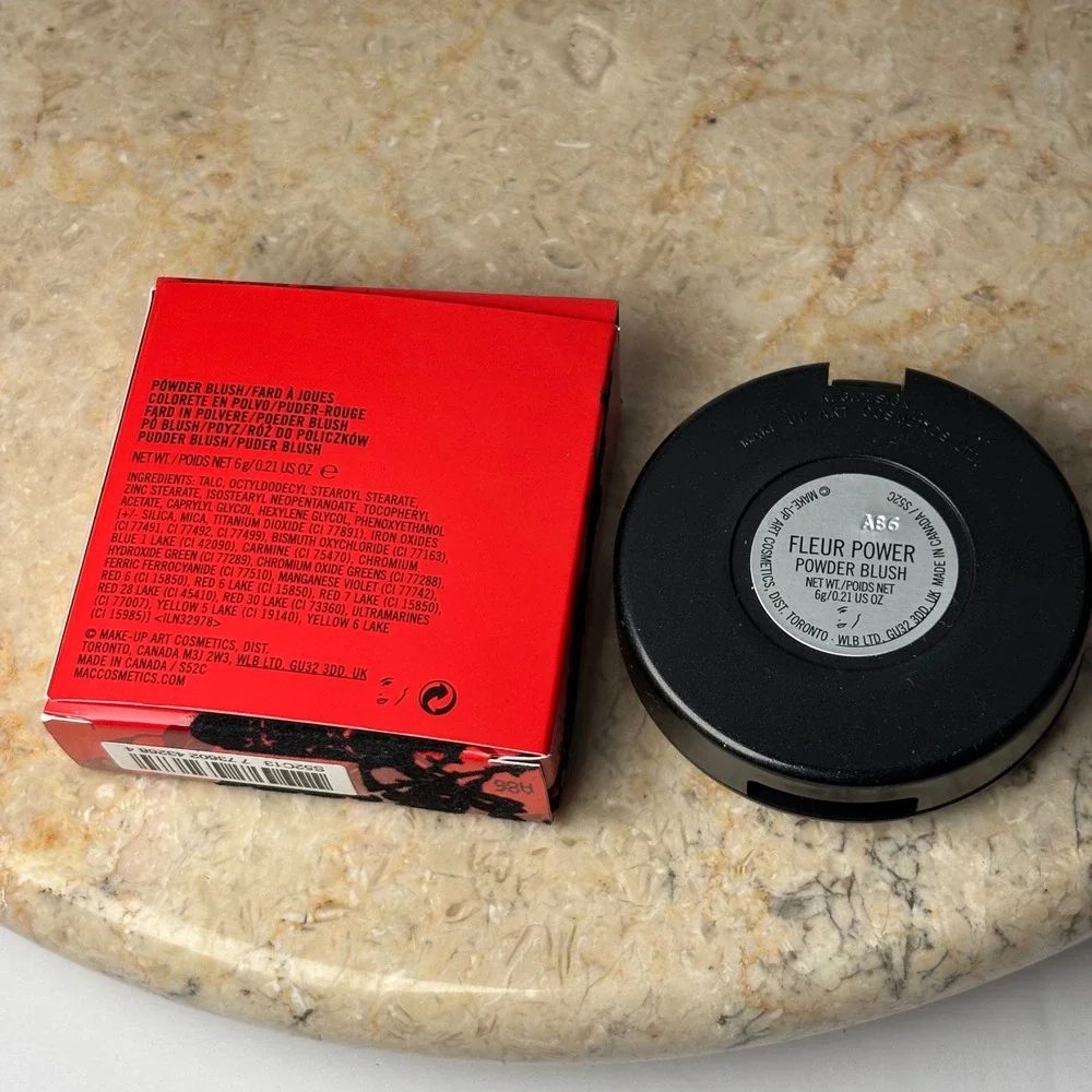 MAC Fleur Power Powder Blush Red Floral Limited‎ Edition Chinese New Year